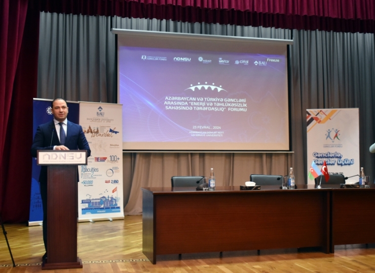 Bakıda Azərbaycan və Türkiyə gəncləri arasında "Enerji və təhlükəsizlik sahəsində tərəfdaşlıq" forumu keçirilir