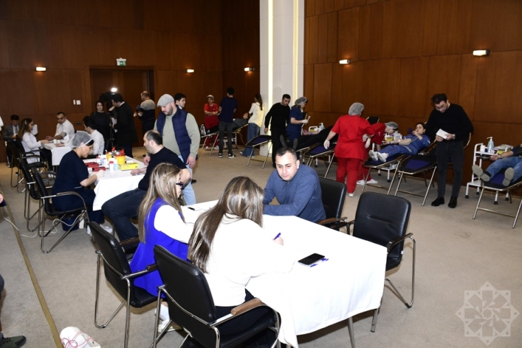 YAP Mərkəzi Aparatında qanvermə aksiyası keçirilib