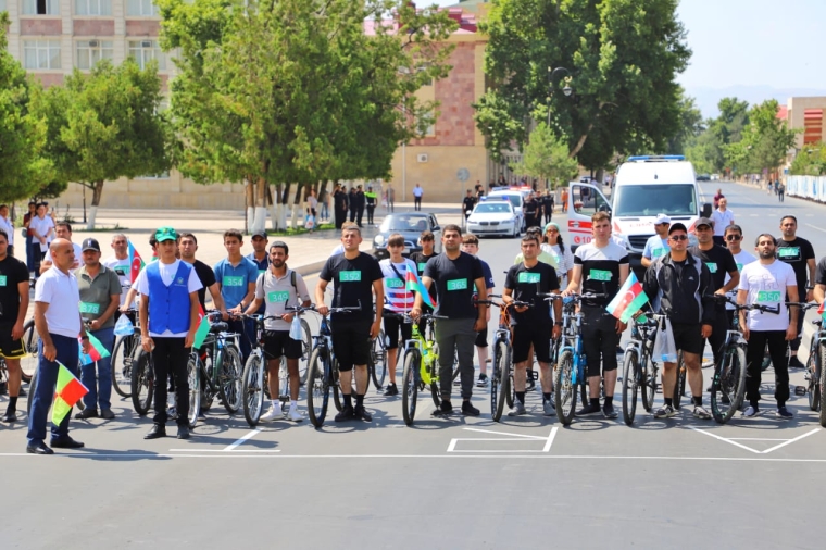 Naxçıvanda 10 km məsafə üzrə velosiped yarışı keçirilib