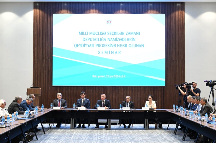 Mərkəzi Seçki Komissiyası deputatlığa namizədlərin  qeydiyyatı prosesinə həsr olunan seminar keçirib