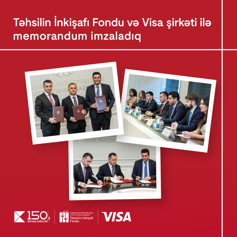 Kapital Bank,  Təhsilin İnkişafı Fondu və “Visa” şirkəti arasında memorandum imzalandı