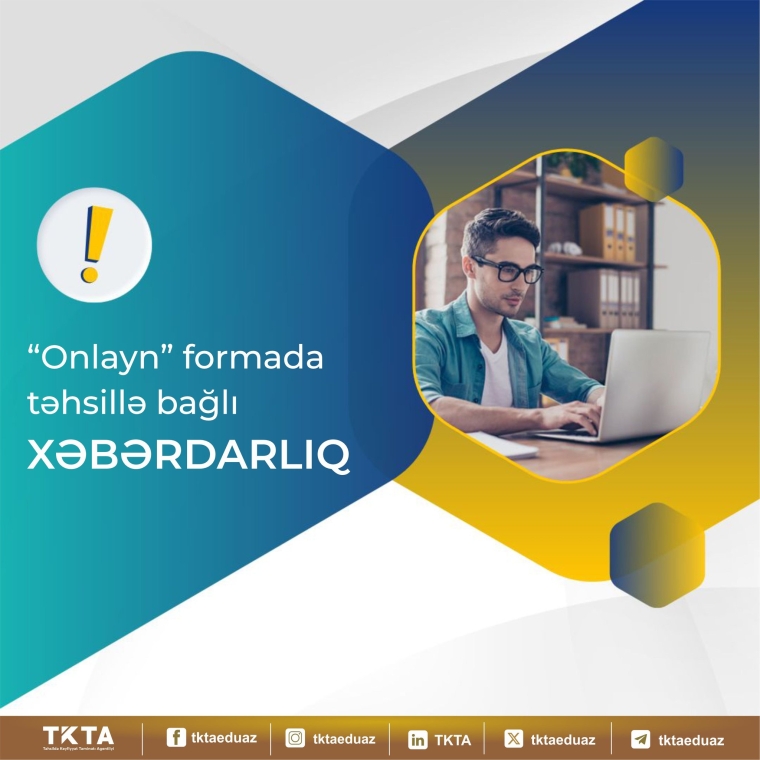 "Onlayn formada təhsillə bağlı xəbərdarlıq
