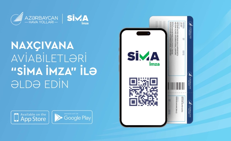 AZAL Naxçıvana onlayn aviabilet alışında “SİMA İmza”nı tətbiq etdi