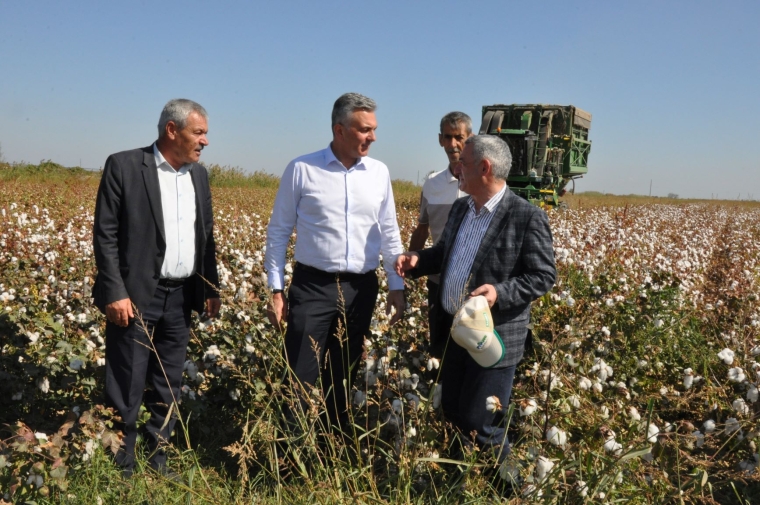 İcra başçısı “MKT İstehsal Kommersiya ” və “P-Agro” şirkətlərinin pambıq sahələrinə baxış keçirib.