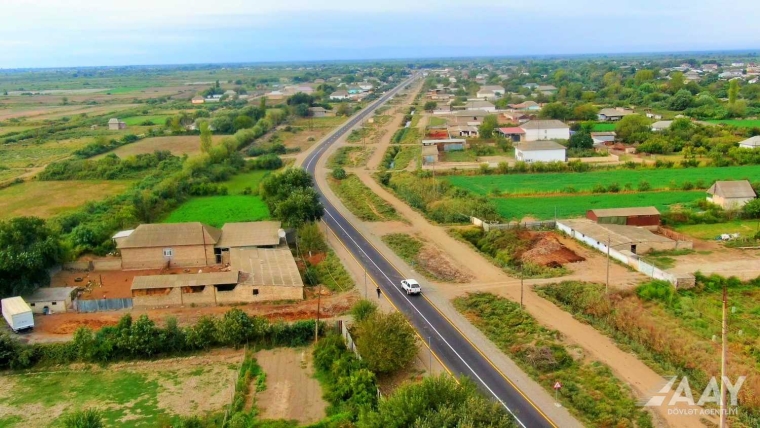 Neftçalada 42 km uzunluğa malik yolların yenidən qurulması yekunlaşıb