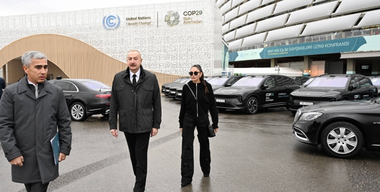 Prezident İlham Əliyev Bakı Olimpiya Stadionunun ərazisində COP29-la bağlı yaradılan şəraitlə tanış olub YENİLƏNƏCƏK