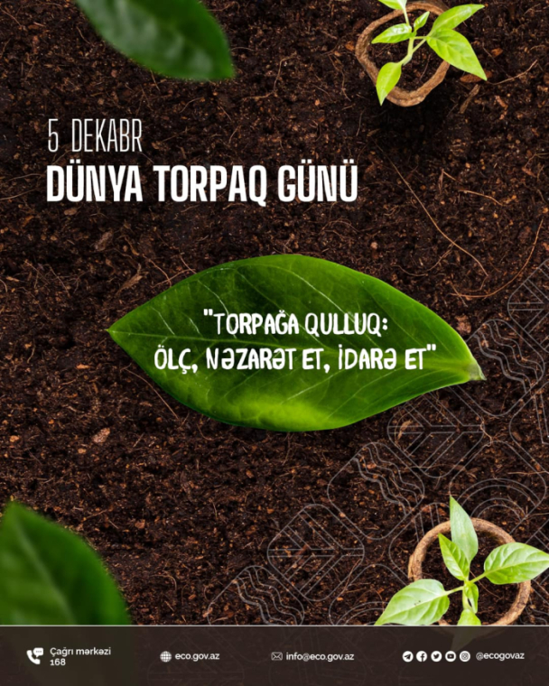 Bu gün Dünya Torpaq Günüdür!
