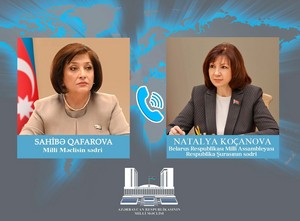 Qazaxıstan və Belarus parlament sədrləri Sahibə Qafarovaya zəng ediblər