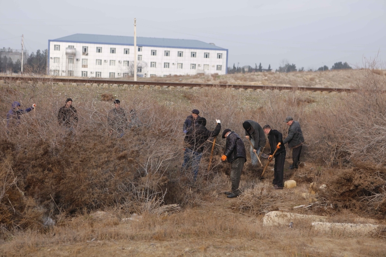 Şirvan şəhərində növbəti iməcilik Ln-t İbrahimov və S.Zeynalov küçələrində təşkil olunub
