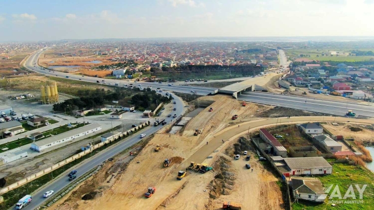 Dövlət Proqramına uyğun yeni yol boyunca 25 qovşaq və körpü, 2 tunel inşa ediləcək VİDEO/FOTO