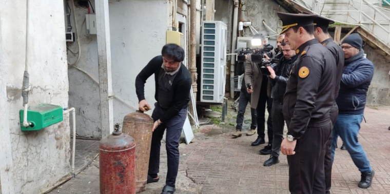 FHN-in Dövlət Yanğın Nəzarəti Xidməti qeyri-yaşayış obyektlərində propan qaz balonlarından istifadə ilə əlaqədar monitorinqlər keçirib