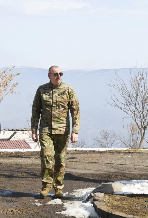 İlham Əliyev Ağdam rayonuna səfər edib