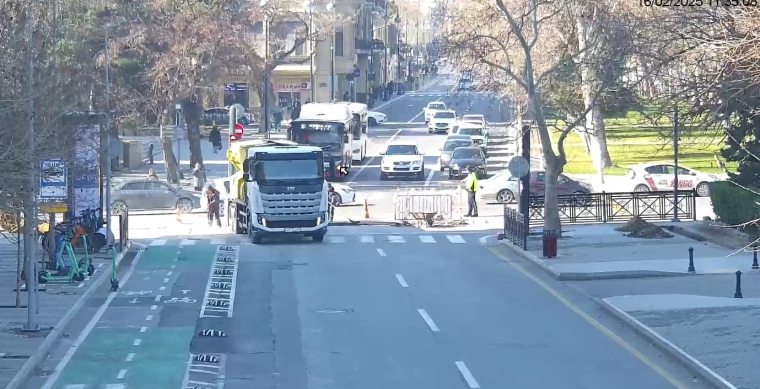 DYP: Azadlıq prospekti istiqamətində nəqliyyat vasitələrinin hərəkətinə məhdudiyyət tətbiq edilib