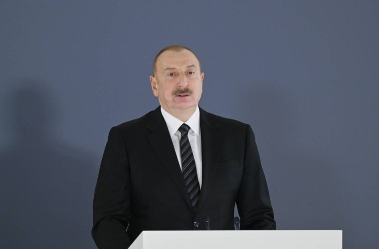 Prezident İlham Əliyev:"İkinci Qarabağ müharibəsi nəticəsində Ağdam şəhəri və o vaxt işğal altında olan kəndlər bir güllə atılmadan geri qaytarıldı."