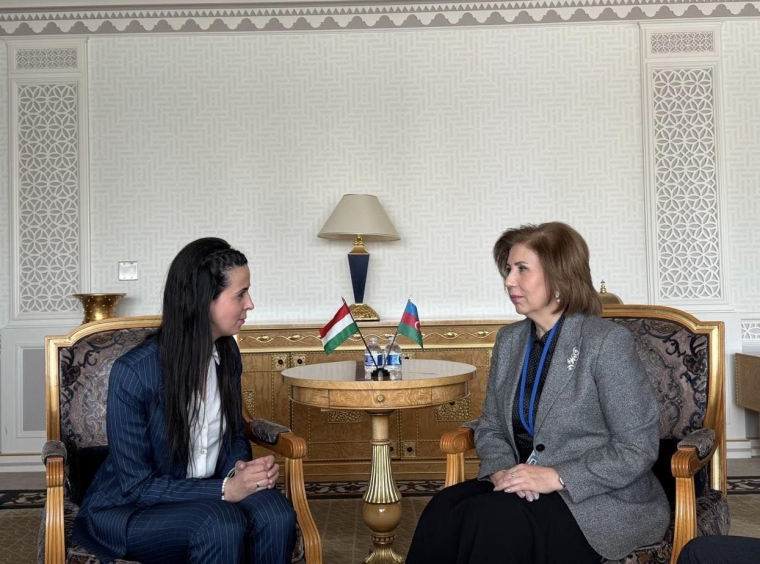 Bahar Muradova Macarıstanın Ailə Məsələləri üzrə Dövlət Katibi Zofia Kontsla görüşüb