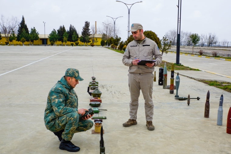 “Humanitar Minatəmizləmə” və “Döyüş sahəsinin təmizlənməsi” təlimləri