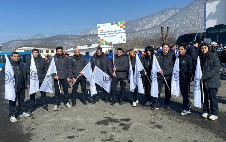 AHİK-in tabe təşkilatı Azərbaycan Həmkarlar İttifaqları İdman Təşkilatları Assosiasiyası Qəbələdə təntənəli paradda iştirak edib