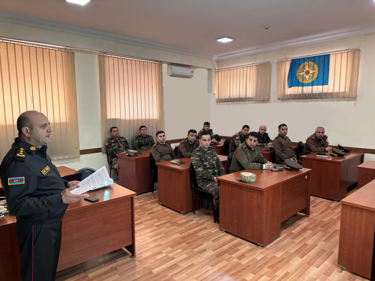 FHN-in Gəncə Regional Mərkəzində “Beynəlxalq axtarış-xilasetmə əməliyyatları zamanı idarəetmənin və koordinasiyanın təşkili” mövzusunda kurs keçirilib