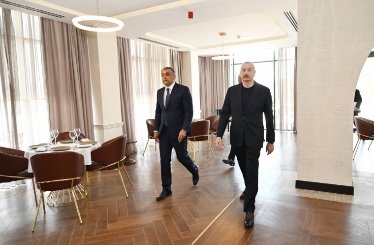 İlham Əliyev “Laçın” İstirahət Kompleksinin açılışında iştirak edib
