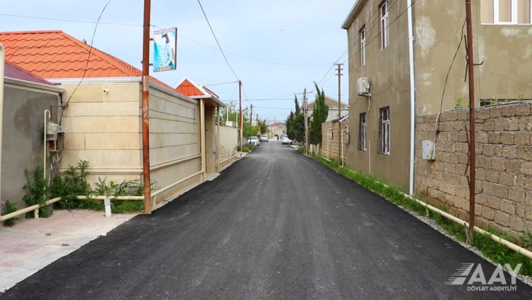 Hövsan qəsəbəsində şəhid Elmaz Hacıyev küçəsinin təmiri yekunlaşmaq üzrədir VİDEO/FOTO