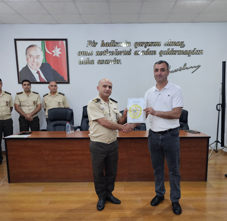 FHN-in Cənub Regional Mərkəzində mülki müdafiə kursları keçirilib