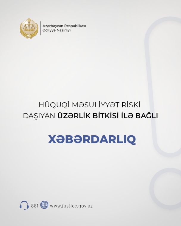 Hüquqi məsuliyyət riski daşıyan üzərlik bitkisi ilə bağlı xəbərdarlıq