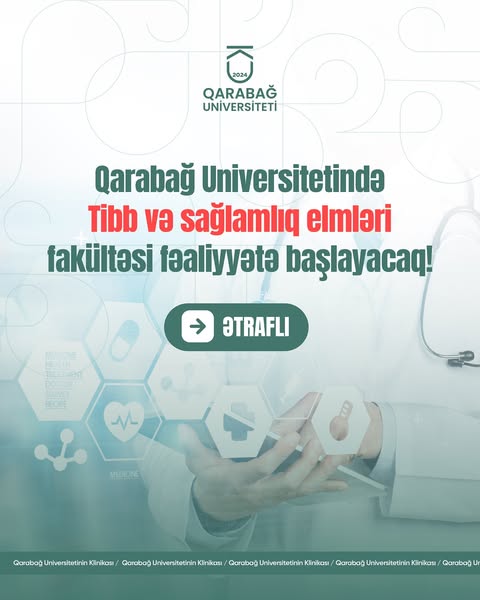 Yeni tədris ilindən Qarabağ Universitetində Tibb və sağlamlıq elmləri fakültəsi fəaliyyətə başlayacaq