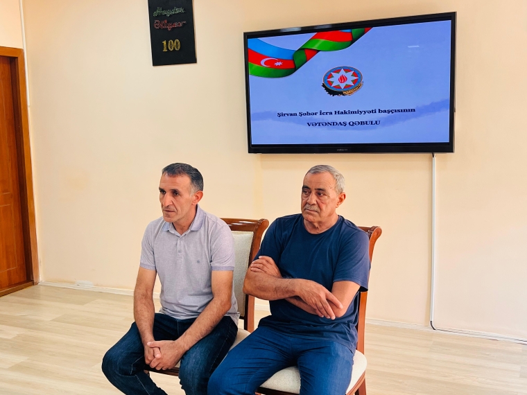 Şirvan Şəhər İcra Hakimiyyətinin başçısı İlqar Abbasov növbəti vətəndaş qəbulu keçirib