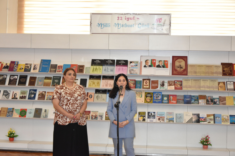 Milli Kitabxanada Azərbaycan Milli Mətbuatının 150 illik yubileyinə həsr olunmuş kitab sərgisinin açılış mərasimi keçirilib