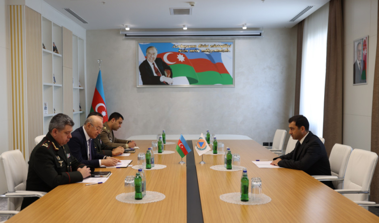 Nazir Kəmaləddin Heydərov Beynəlxalq Mülki Müdafiə Təşkilatının yeni Baş katibi ilə görüşüb
