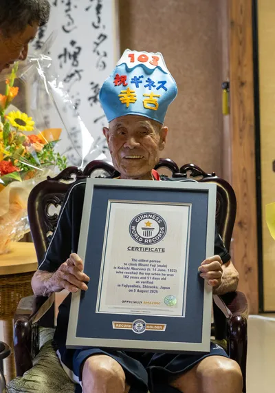 102 yaşlı alpinist Ginnesin Rekordlar Kitabına adını yazdırıb