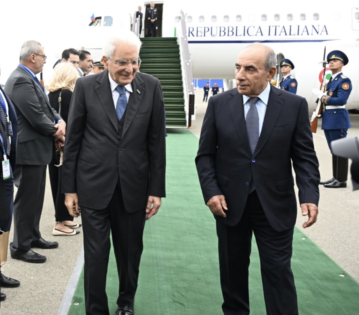 İtaliya prezidenti Azərbaycanda