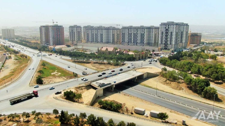 Pirşağı–Novxanı–Xırdalan–M4 avtomobil yolunun tikintisi davam edir VİDEO/FOTO