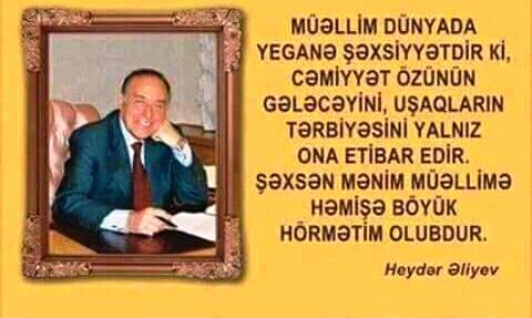 5 oktyabr- Beynəlxalq Müəllimlər Günüdür