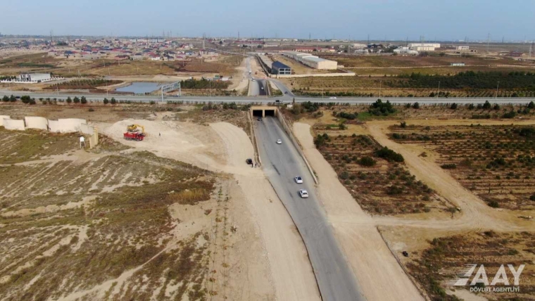 Zığ dairəsi–Hava Limanı yoluna birləşdirən yanaşma yolları tikilir VİDEO/FOTO