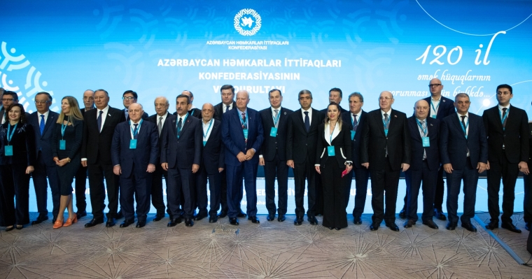 Azərbaycan Həmkarlar İttifaqları Konfederasiyasının VIII Qurultayı keçirilib