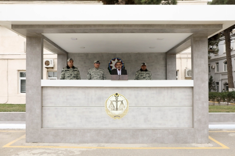 Ədliyyə Nazirliyinin Penitensiar xidmətinin Mühafizə alayında andiçmə mərasimi keçirilib