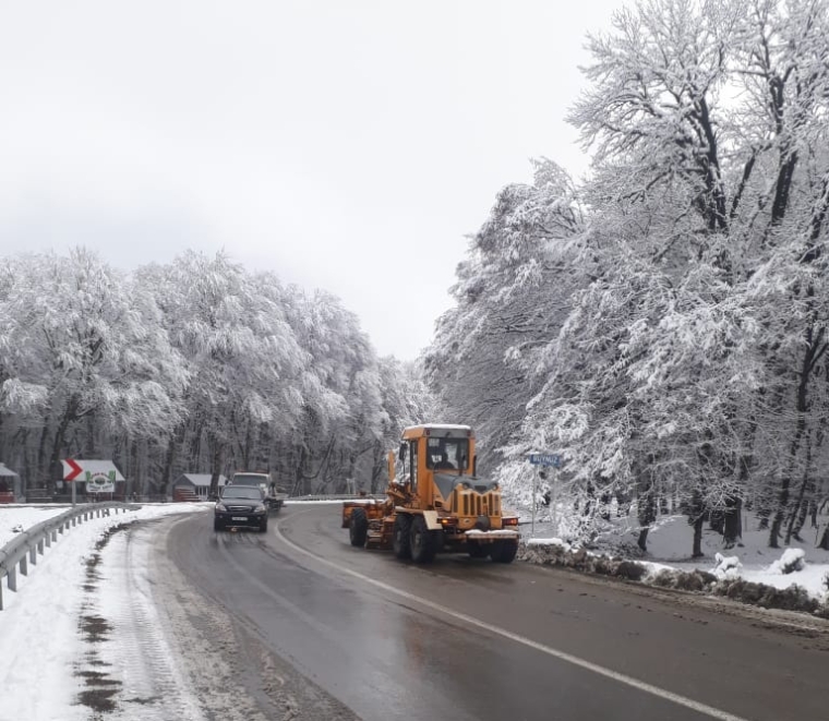 Rayonlarımıza qar yağır