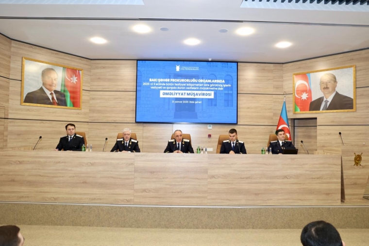 Bakı Şəhər Prokurorluğunda 2025-ci ildə görülmüş işlərin yekunu ilə bağlı əməliyyat müşavirəsi keçirilib