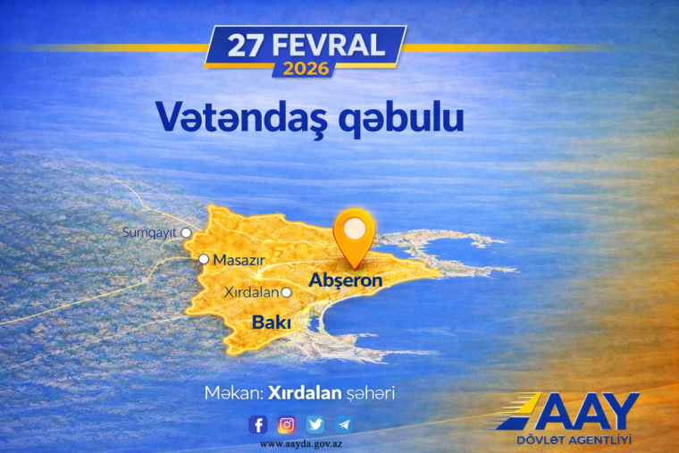 İdarə heyətinin sədri Vüsal Nəsirli Abşeronda vətəndaşları qəbul edəcək MƏLUMAT