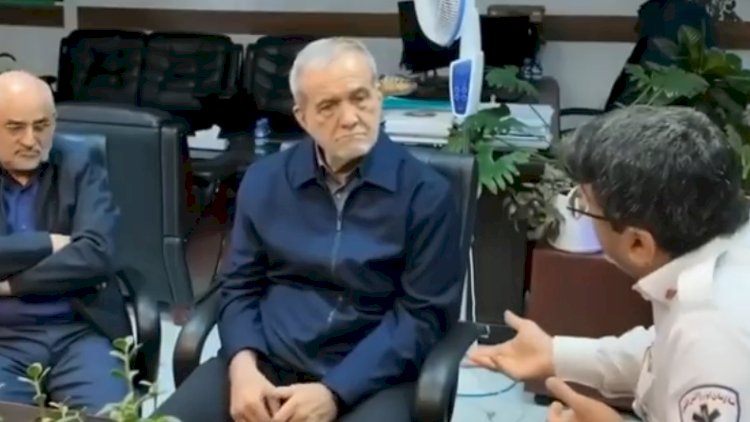 Məsud Pezeşkian yenidən küçəyə cangüdənsiz çıxdı - VİDEO