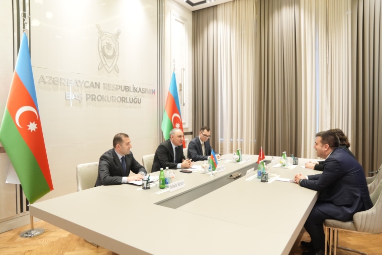 Baş prokuror Türkiyə Respublikası Ədliyyə Nazirinin müavini Can Tuncayın rəhbərlik etdiyi heyəti qəbul edib