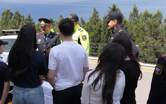 Şəhid övladlarının iştirakı ilə “Yol Polisimizlə bir gün” adlı tədbir