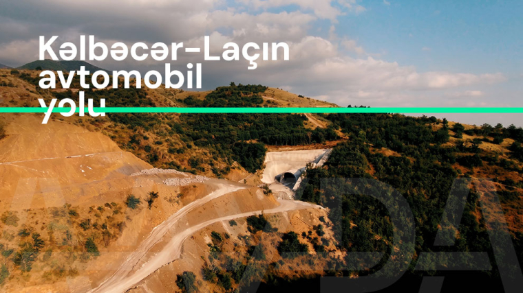 Kəlbəcər-laçın avtomobil yolunda tikinti davam edir VİDEO