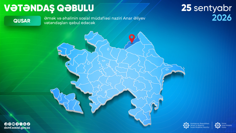Nazir Anar Əliyev Qusarda vətəndaşları qəbul edəcək