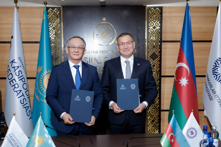 Azərbaycan və Qazaxıstan həmkarlar ittifaqları arasında əməkdaşlıq üzrə “Yol xəritəsi” imzalanıb