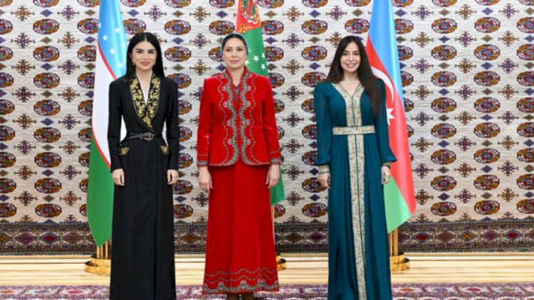 Aşqabadda üçtərəfli görüş: Leyla Əliyeva, Oğulcahan Atabayeva və Saida Mirziyoyeva...