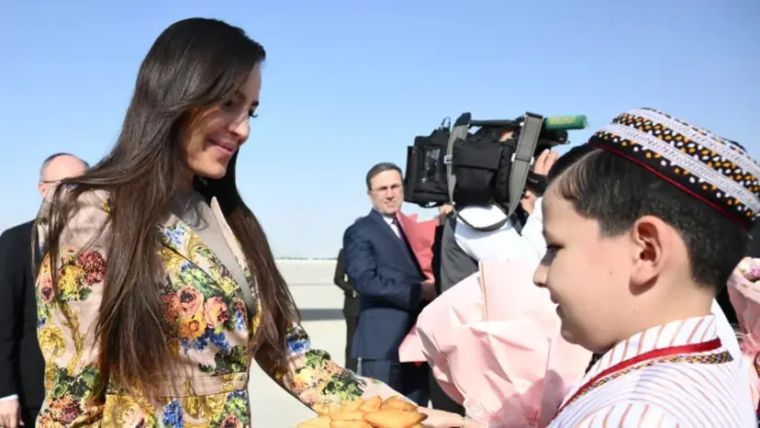 Leyla Əliyeva Türkmənistan səfərindən paylaşım edib
